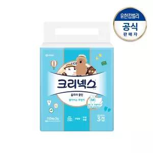 [크리넥스] 3겹 울트라클린 다이노탱 팝업 뽑아쓰는 화장지 110매X3입