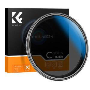 K& F Concept 가변 ND 카메라 렌즈 필터, 조절 가능 67 82 77 72 49 52 55 62 mm 58mm 46mm 40.5mm