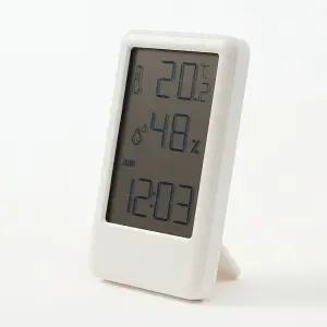 세련된 디자인 디지털 온습도계 알람 탁상시계