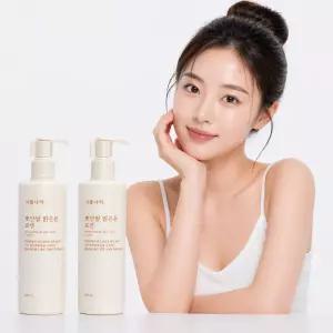 식물나라 뽀얀쌀 맑은톤 로션 300mL, 2개