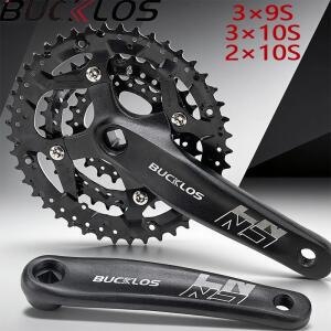 BUCKLOS Mtb 크랭크셋 104/64 BCD 자전거 3x9단 3x10단 삼단 변속 산악 세트 사각 부품