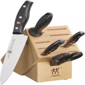 ZWILLING 트윈 시그니처 6피스 면도기 샤프 독일 칼 블록 세트 거의 300년 동안 특수 포뮬러 스틸로 회사