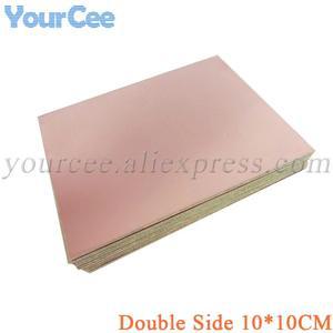 5pcs 양면 구리 클래드 플레이트 1010cm DIY PCB 키트 라미네이트 회로 기판 유리 섬유 소재  보드
