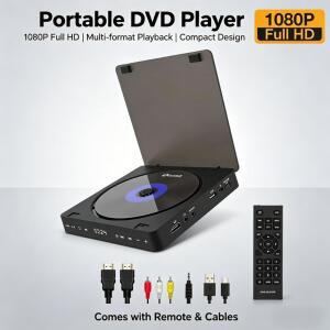 DVD 플레이어 HD HDMI AV 연결 USB 입력 헤드폰 출력 터치 LED 스크린 1080P Type 5V 2A