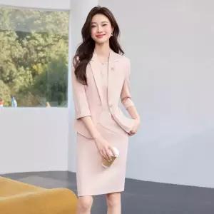 여성 공식 석상 중요 오피스룩 세트 투피스 정장 프리미엄 원피스 여름 빅사이즈 SS54Z2D08Q 원템1