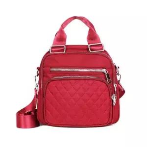 [하프클럽/]여행 백팩 퀼팅 토트 크로스 아줌마 가방 레드