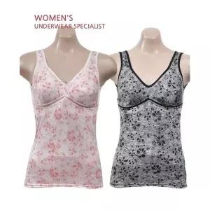 [하프클럽/]5060 매쉬 노몰드 인견 브라런닝