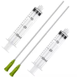 30ml 주사기 긴 팁-14Ga x 7인치 블런트 루어 락 측정 및 충전에 적합