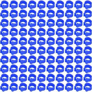 100PCS 8mm 가금류 다리 밴드 새 비둘기 고리 발 태그 화려한 식별 다크 블루