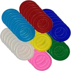 비둘기 루틴 모란 오리 닭을 위한 100Pcs 새 발 반지 고무 다리 밴드 식별 9mm