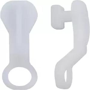 드레이퍼 캐리어 슬라이드 ZZLZX 50PCS 표준 흰색 트래버스 로드용 화이트 천장 커튼 트랙 세트