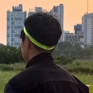 두줄 얇은 러닝 헤어밴드 컬러 스포츠의류 잡화