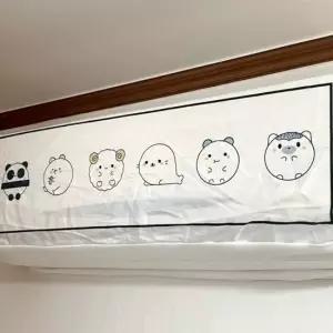 에어컨커버 b 더스트커버 벽걸이에어컨 특대형 덮개 벽걸이