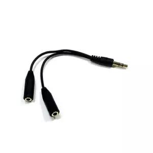 연 이어폰 더블잭 Y케이블 젠더 금도금 오디오 단자 커플