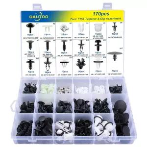 포드 F150 바디 내부 및 외부 리테이너 패스너 클립 모음용 OOUTOO 170pcs