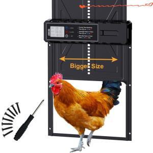 대형 자동 닭장 문 타이머 LCD 화면이 포함된 새 제품 3AA 배터리 않음)