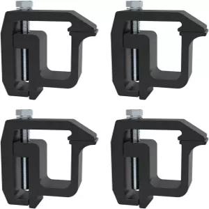 쉐보레 실버라도 시에라 1500 2500 3500 다코타 램 F150 F250 타이탄 4 PCS(블랙)용 iFJF 마운팅 클램프