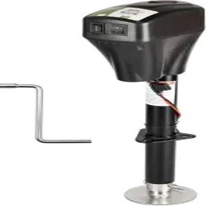 RVMATE 일렉트릭 A-프레임 트레일러 잭 최대 4000파운드 헤비 듀티 RV 파워 텅 액세서리 포함 수동 크랭크