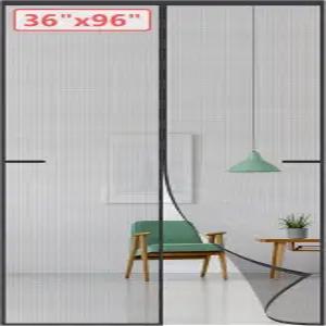 키가 크고 강한 42개의 자석이 있는 36x96으로 업그레이드된 스크린 도어 전면용 접이식 헤비 듀티 유리