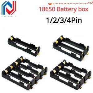 18650 시리즈 배터리 거치대 박스 보관 케이스 컨테이너 청동 핀 포함 1x2x3 X4 2 개/로트