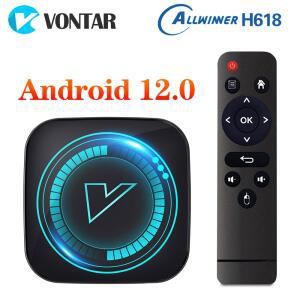 셋톱박스 VONTAR H618 스마트 TV 비디오 ALLWINNER 미디어 안드로이드 박스 코텍스 8K A53 12 음성 셋톱 쿼드 코어 와이파이 플레이어