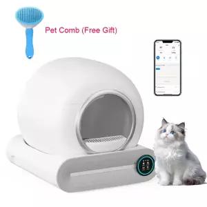 톤피 2026 업그레이드 셀프 클리닝 박스 자동 변기 65L 헤어 빗 1개 포함 음이온 탈취 앱 제어