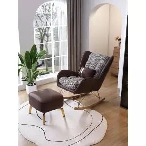 흔들의자 북유럽 1인용 흔들 원목 안락의자