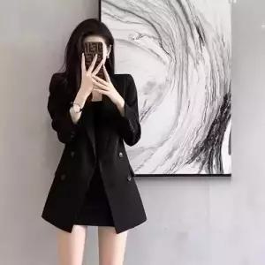 여성용 캐주얼 정장 스몰 상의 코트 헨리넥 봄가을 재킷 원픽3