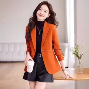 여성 블랙 캐주얼 상의 코트 정장 봄가을 재킷 코디 가벼운 원픽3