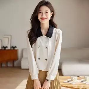 여성 캐주얼 칼라 봄가을 자켓 상의 정장 숏 코트 원픽3