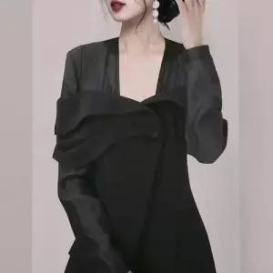 여사친 코트 슬림 스퀘어넥 정장 봄가을 상의 자켓 긴팔 원픽3