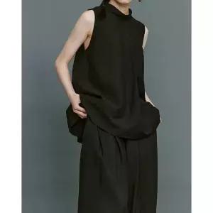 여사친 스커트 미니 에어 반폴라 민소매 무면 나시 투톤 고밀 원픽1