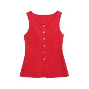 여사친 여름 조끼 나시 단추 저지 아이템 스트리트 원픽2