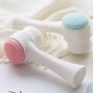 [하프클럽/]세면모공솔 피치 세수 가벼운마사지 색조화장 얼굴브러쉬 초미