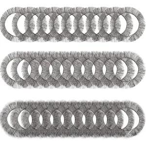 메이츠 30피스 인형 속눈썹 스트립 길이 20cm 너비 10mm/8mm/5mm 가짜 액세서리 DIY 공예 제작