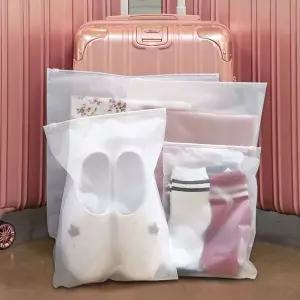 [하프클럽/]반투명 지퍼백 세트 여행파우치 케리어정리 화장품파