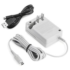 LBSC 3DS 충전기 - 닌텐도 3DS, / DSI 2DS XL, 2DS, DSI, 뉴 및 XL과 호환 핸드헬드 콘솔용 교체 전원 코드, 범용 100V-240V AC 벽 어댑터(그레이)