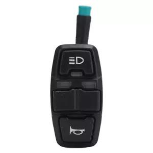 헤드라이트 경적 및 턴 시그널을 위한 3 in 1 전기 자전거 스위치 범용 핸들바 KUGO M5 스쿠터 ABS 경량