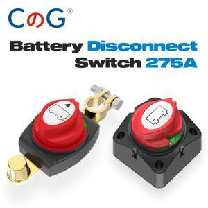 CG 12-48V 자동차 아이솔레이터 분리 로터리 스위치 275A 2 On/Off 해양 배터리 스위치(상단 포스트 포함 O