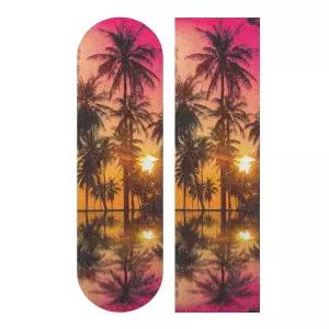 스케이트보드 그립 테이프 빈티지 코코넛 야자수 선셋 롱보드 롤러보드용 사포