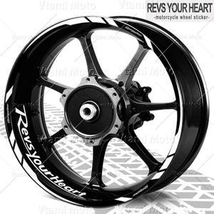 반사 바이크 오토바이 휠 스티커 림 데칼 YZF R1 R3 R7 MT03 MT-07 mt 09 XSR 900 700 Tracer 9 GT FJR1300