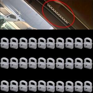 40개 자동차 커튼 커튼 트랙 서스펜션 링 풀리  휠 슬라이딩 볼  트럭 버클  레일 클립 후크