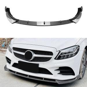 프론트 범퍼 립 스포일러 스플리터 메르세데스 호환 벤츠 호환 C 클래스 W205 AMG   튜닝 바디 키트