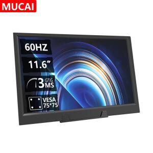 MUCAI 11.6 인치 휴대용 모니터 16:9 60Hz 게임 화면 45% NTSC 250Cd/m² 노트북 Mac xbox호환 플스호환/5