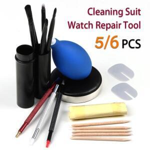 손목 시계 부품 클리너 브러시 수리 키트 먼지 공기 송풍기 펌프 쿠션 패드 청소 슈트 도구 관리