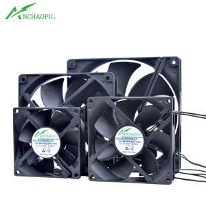 ANCHAOPU EC 브러시리스 냉각 팬 AC 110V 볼 베어링 2 라인 60mm 92mm 120mm 캐비닛 용