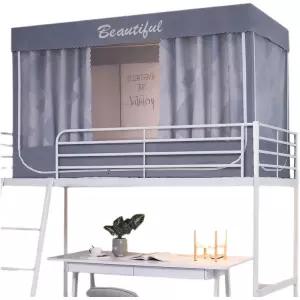 2층침대 원룸형 난방텐트 모기장 커튼 개인침실 사각 기숙사 고시원