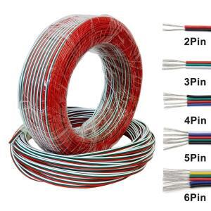 2핀 3핀 4핀 5핀 6핀 22AWG LED 전선 전원 케이블 연장선 WS2811 RGBW RGBCCT 스트립 라이트용