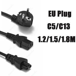 EU 플러그 전원 케이블 IEC C5 C13 어댑터 연장 코드 ASUS호환 dell호환 hp 호환 노트북 TV 모니터 PC 컴퓨