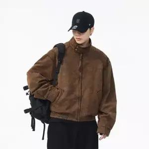 남성용 빈티지 야상사파리 봄가을 아웃도어 코트 하드보이 쇼트 트렌드 자켓 얼룩얼룩 카모플라쥬 가죽 OP3